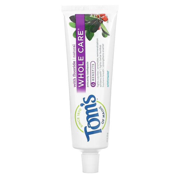 Toms WholeCare Wintermint Toothpaste 4Oz