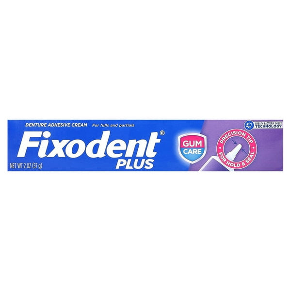Fixodent Plus Gum Care Precision Denture Adhesive Cream 2Oz
