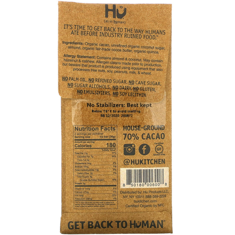 Hu Almond Butter Dark Chocolate 2.1 oz