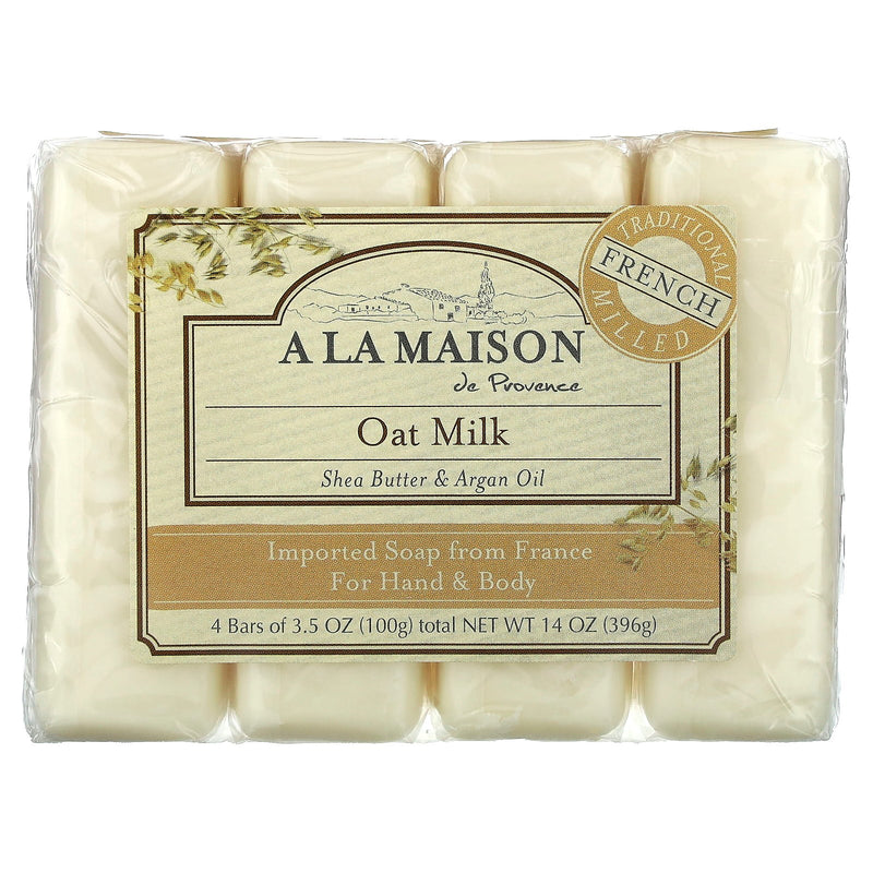 A la maison avena leche jabón de mano 4ct