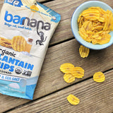 Barnana Organic Plantain Chips, Salt & Vinegar Paleo & Vegan Ridge Cut Chips, 5 Ounce Bag