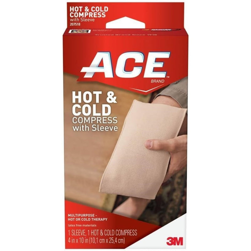 3M Ace Hot & Cold Compress With Sleeve 4" x 10"