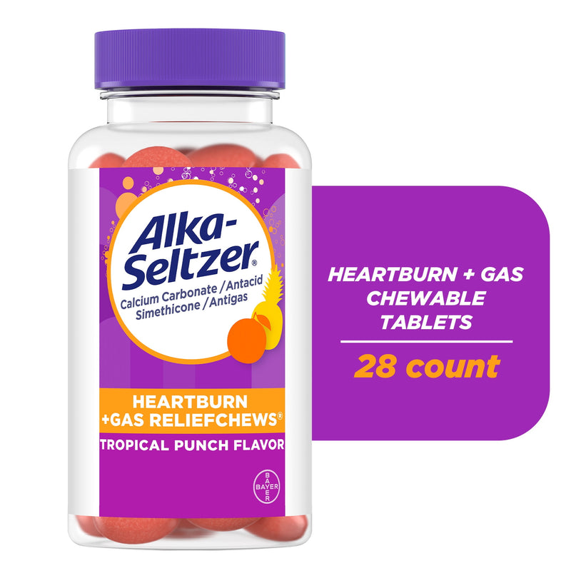 Alka-Seltzer Heartburn & Gas Relief Chewables 28ct