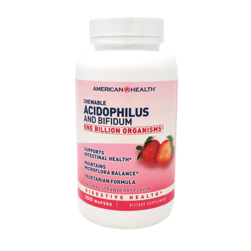 American Health Chewable Acidophilus And Bifidum Wafers