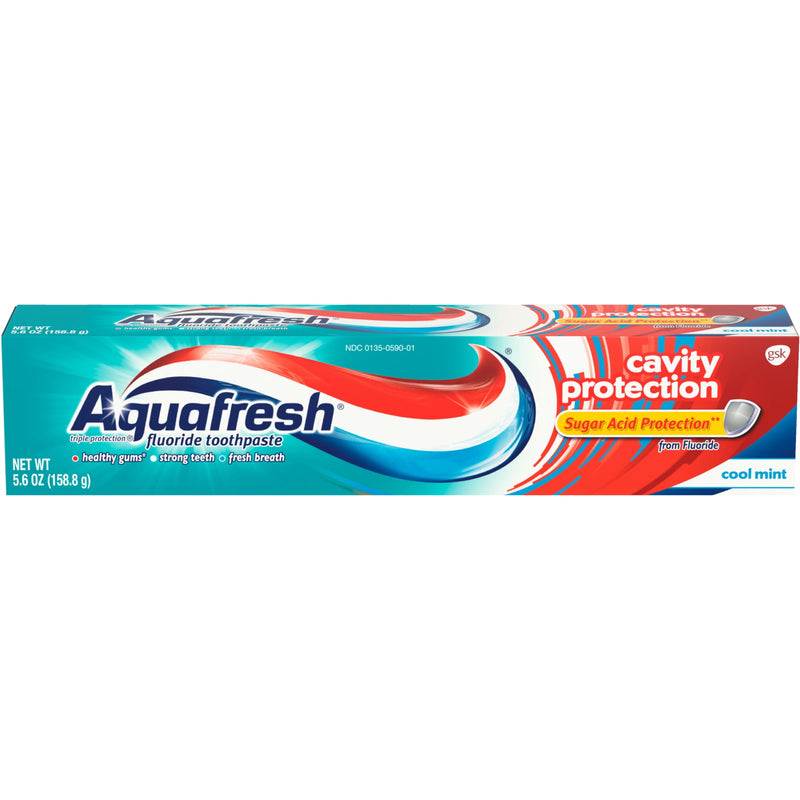 Pasta de dientes de protección de la cavidad de Aquafresh 5.6 oz