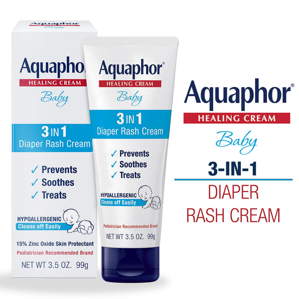 Crema de erupción de pañales para bebés de Aquaphor 3.5oz