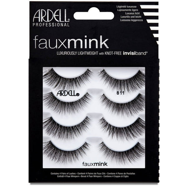 Ardell Las pestañas Fauxmink Wispies 811 4 pares Pack