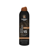 Bronceador instantáneo de oro australiano con protector solar SPF 15 spray