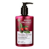 Terapia de arrugas de Avalon Organics con COQ10 y Rosehip Facial Cleansing Milk 8.5oz