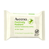 Aveeno Positively Radiant Makeup Remover Wipes 25ct