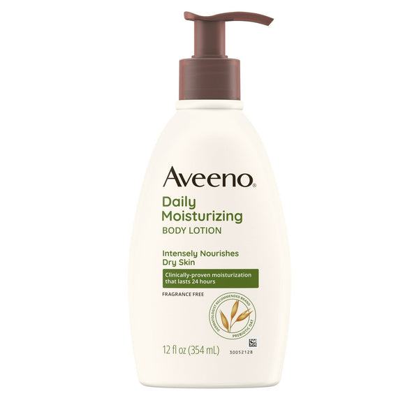 Loción corporal de hidratación hidratante diaria de Aveeno 12oz