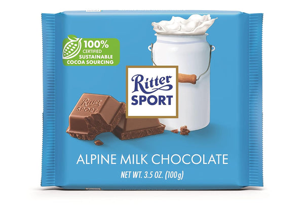 Ritter Sport Alpine Milk Chocolate 3.5Oz