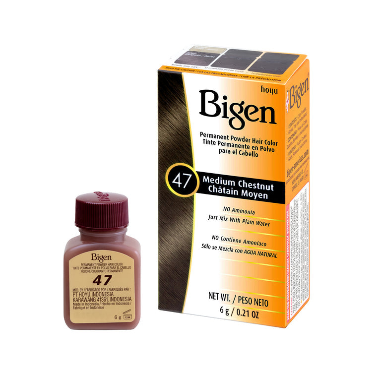 Bigen Permanent Powder Hair Color Medium Chestnut 47