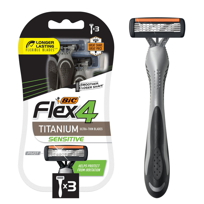 Bic Flex 4 Sensitive Men's Disposable Razors 3ct