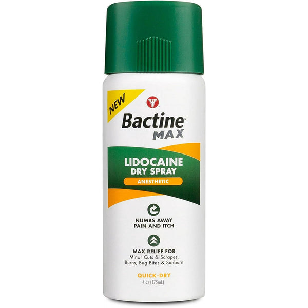 Bactina max lidocaine spray seco 4oz