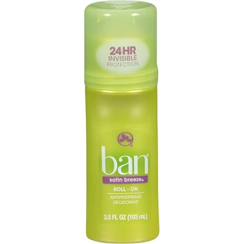 Ban Invisible Roll On Satin Breeze 3.5Oz