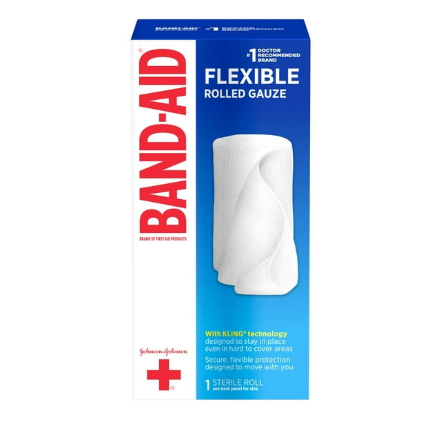 Gasúa enrollada Flex de Band-Aid de Johnson & Johnson 4 x 2.5yd