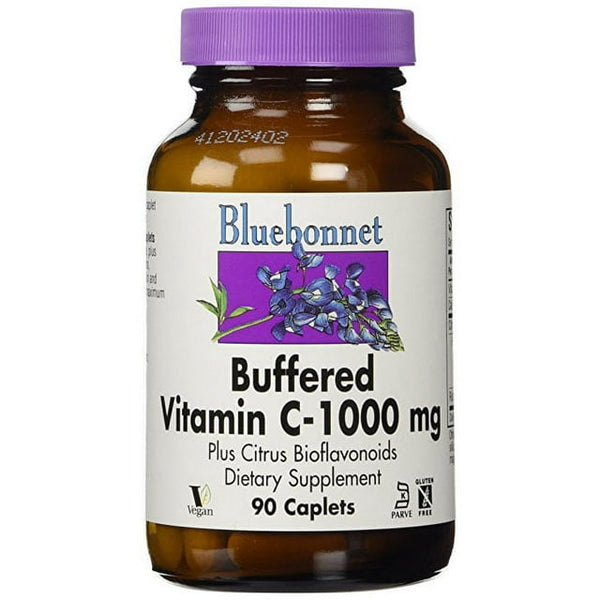 Vitamina C tamponada de Bluebonnet 1000mg 90 Caplets