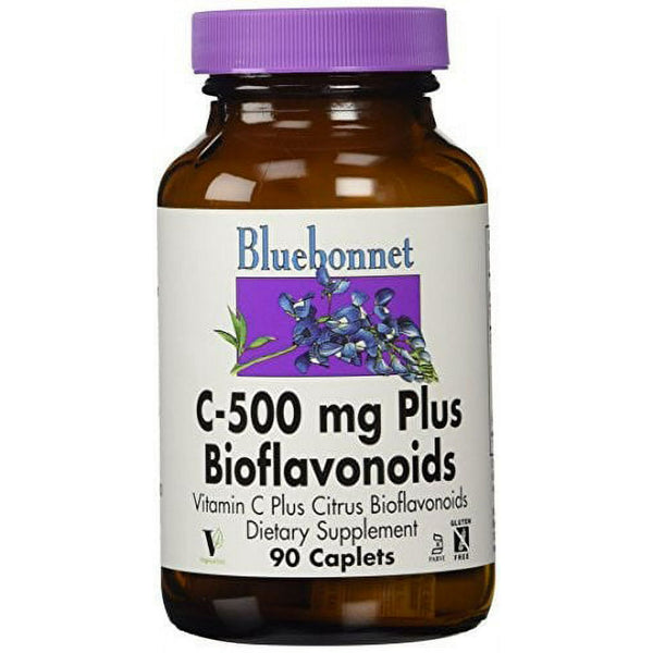 Bluebonnet C-500mg & Bioflavonoids Caplets 90CT