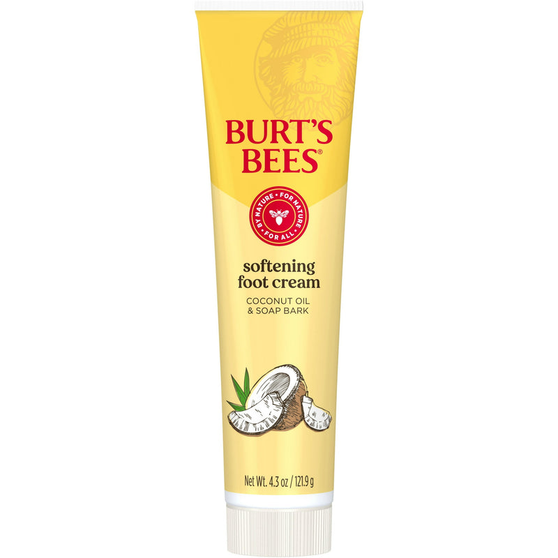 Burt's Bees Softing Foot Cream con aceite de coco y corteza de jabón 4.34 oz