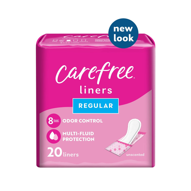 Carefree Body Shape Regular Pantiliners 20ct