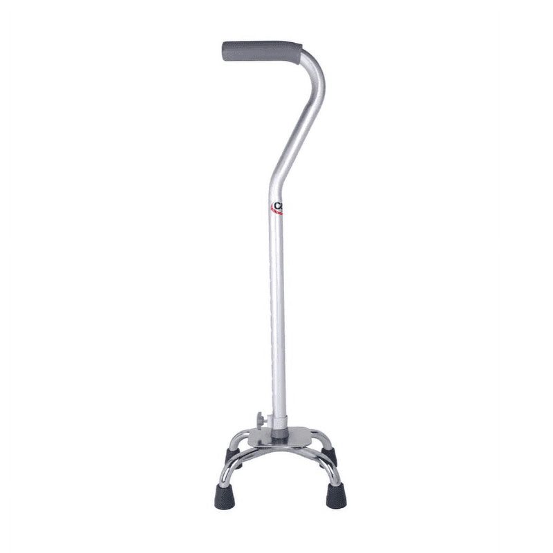 Carex de aluminio Quad Cane Small Base Offset