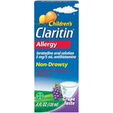 Claritin para alivio de alergias de 24 horas para niños uva sin somnoliento 4fl oz