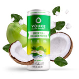 Vouke Clean Energy Green tea + Collagen Protein Coconut 12oz