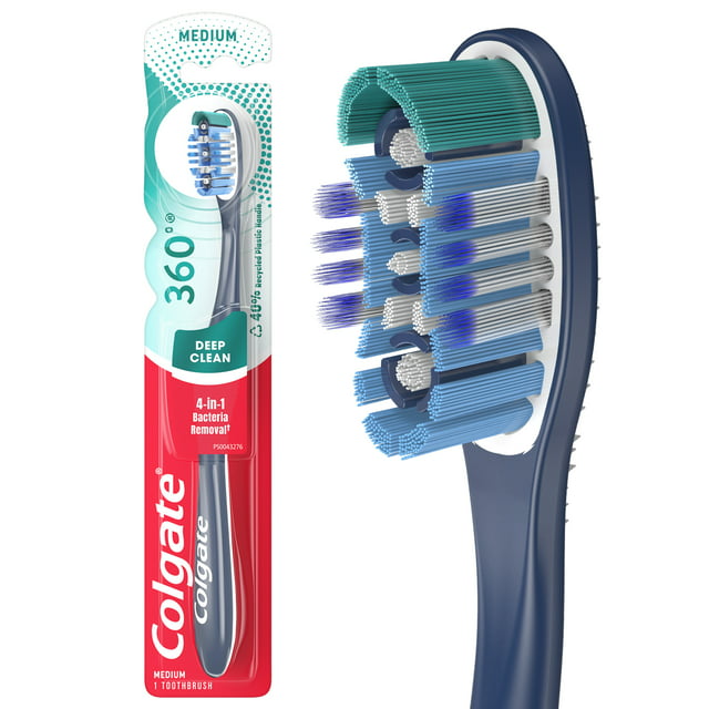 Colgate 360 ​​Botea completa Cepillo de dientes limpio