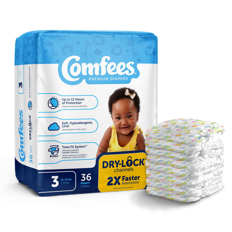 Comfees Baby Diapers Size 3