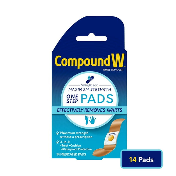 Compound W Wart One Step Pads 14ct