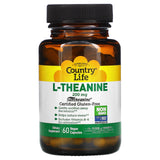 Country Life L-Theanine 200mg Vegan Capsules 60ct