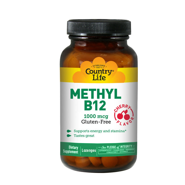 Country Life Methyl B12 1000mcg Cherry Lozenges 60ct