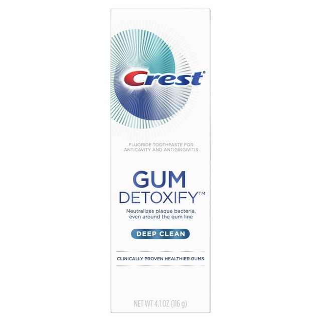 Cresta goma desintoxica pasta de dientes de limpieza profunda 4.1 oz