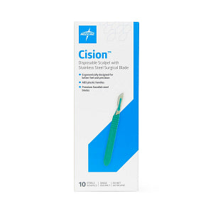 Medline Cision Sterile Disposable Scalpel No 21 10ct CISCALP21