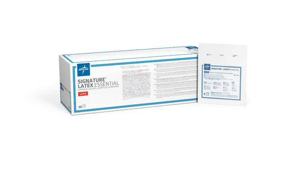 Medline Signature Essentials Surgical Glove Latex Size 7 MSG5970Z
