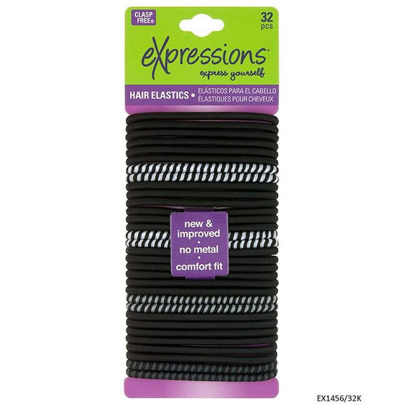 Expressions Hair Elastics 32ct