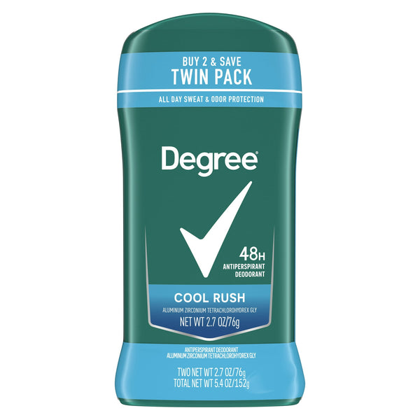 Degree Cool Rush Men Deodorant Twin Pack 2.7 oz