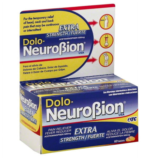 Dolo-Neurobion Extra stength dolor relevista tabletas 60ct