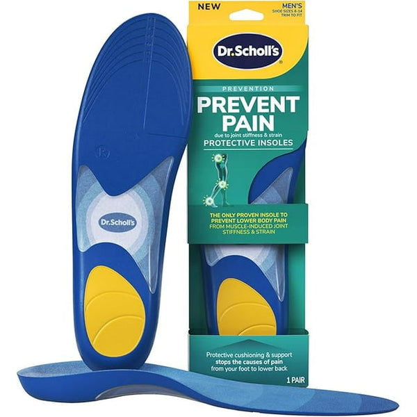 Dr. Scholls Prevent Pain Foam Cushioning Insoles Men Trim To Fit Sizes 8-14 Pair