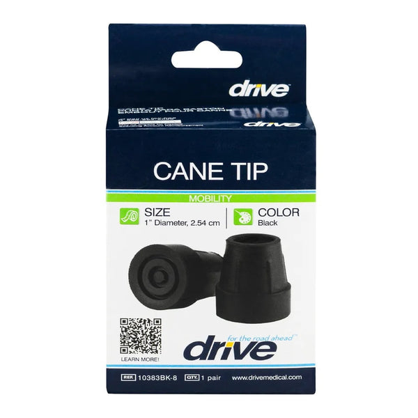 Drive Mobility Cane Tip1In Blk 10383Bk-8