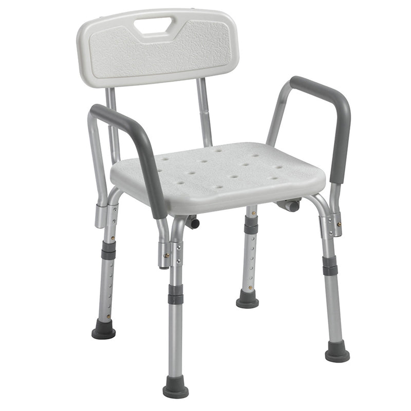 Drive Medical Knock Down Bath Bench with Back and Padded Arms