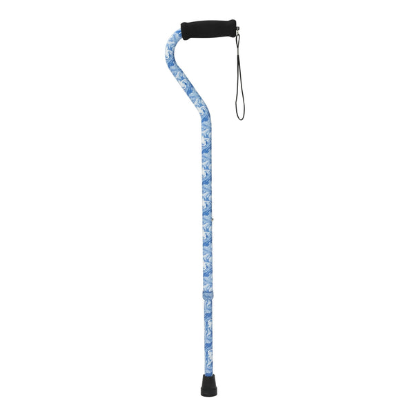 Drive Medical Foam Grip Offset Handle Walking Cane