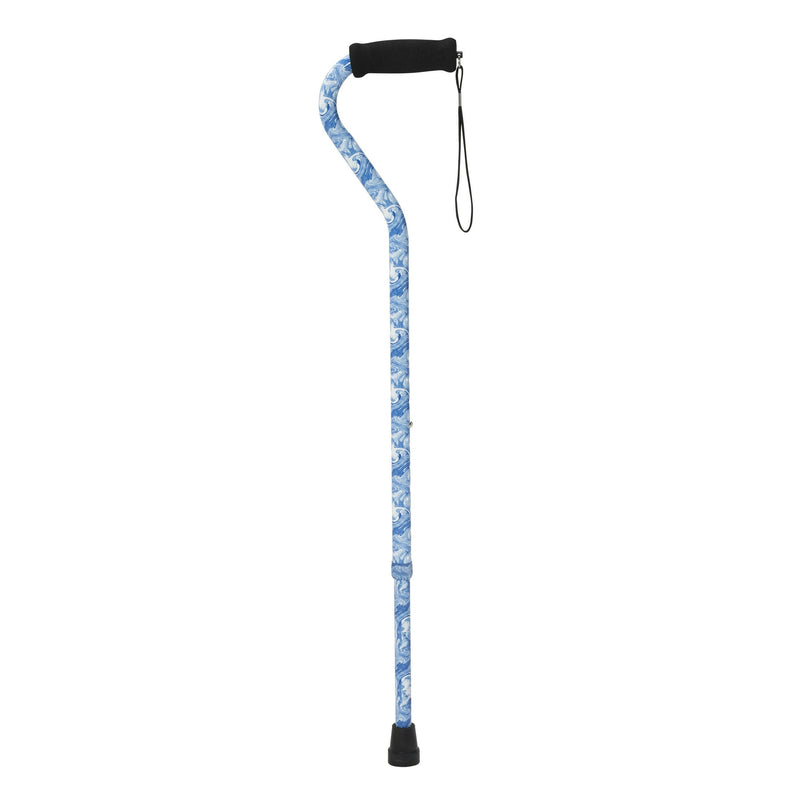 Drive Medical Foam Grip Offset Handle Walking Cane