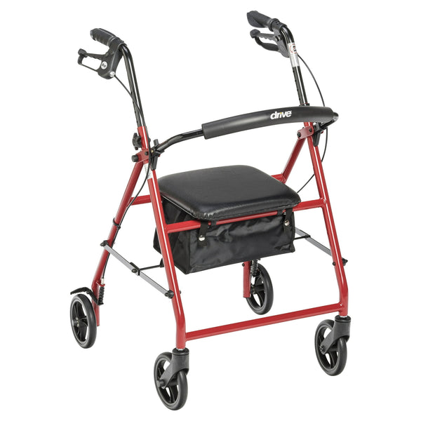 Drive Medical Rollator Rolling Walker with 6" Wheels