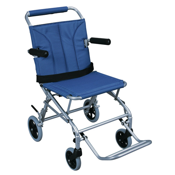 Drive Medical Super Light Folding Transport Wheelchair with Carry Bag