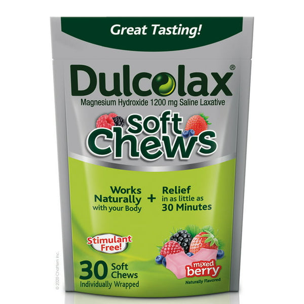 Dulcolax Soft Chew Laxative Mixed Berry 30 ct