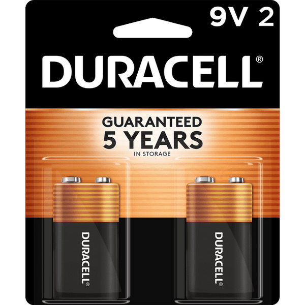 Duracell CopperTop 9V Batteries 2ct
