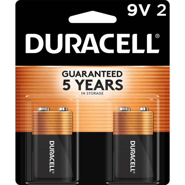 Duracell CopperTop 9V Batteries 2ct