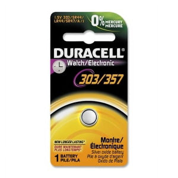 Duracell 303/357 Watch Electronic Batteries 1ct